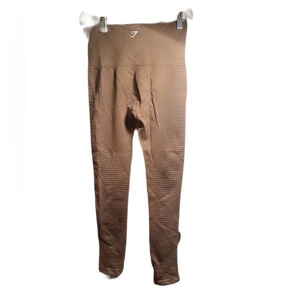 Gymshark Energy green casual yoga lightweight athletic Seamless Leggings tight M - Picture 3 of 3